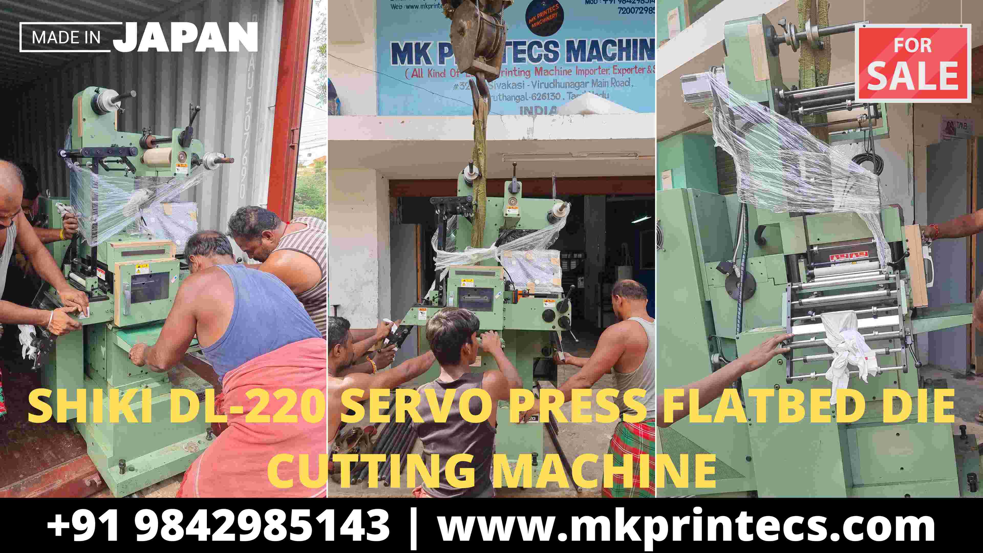Mk printecs machinery printing machine shiki dl 220 servo press